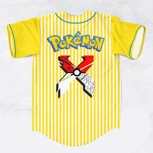 Excision Pikachu Pokemon Baseball Jersey For EDM Festivals